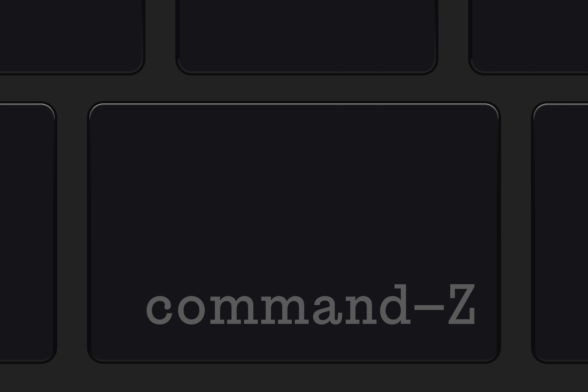 Command-Z key, Unrealised design concept, &copy; 2024 aLLcAPS.