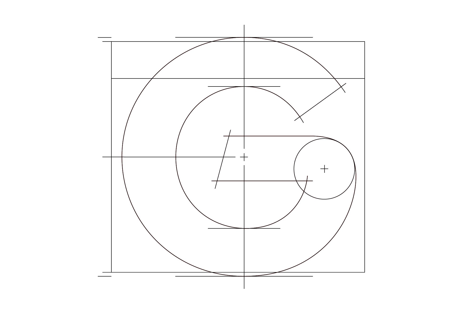 The letter “G” exemplifies Youth's DNA &ndash; raw geometry with a hint of calligraphic expression, occasionally softened by rounded corners.