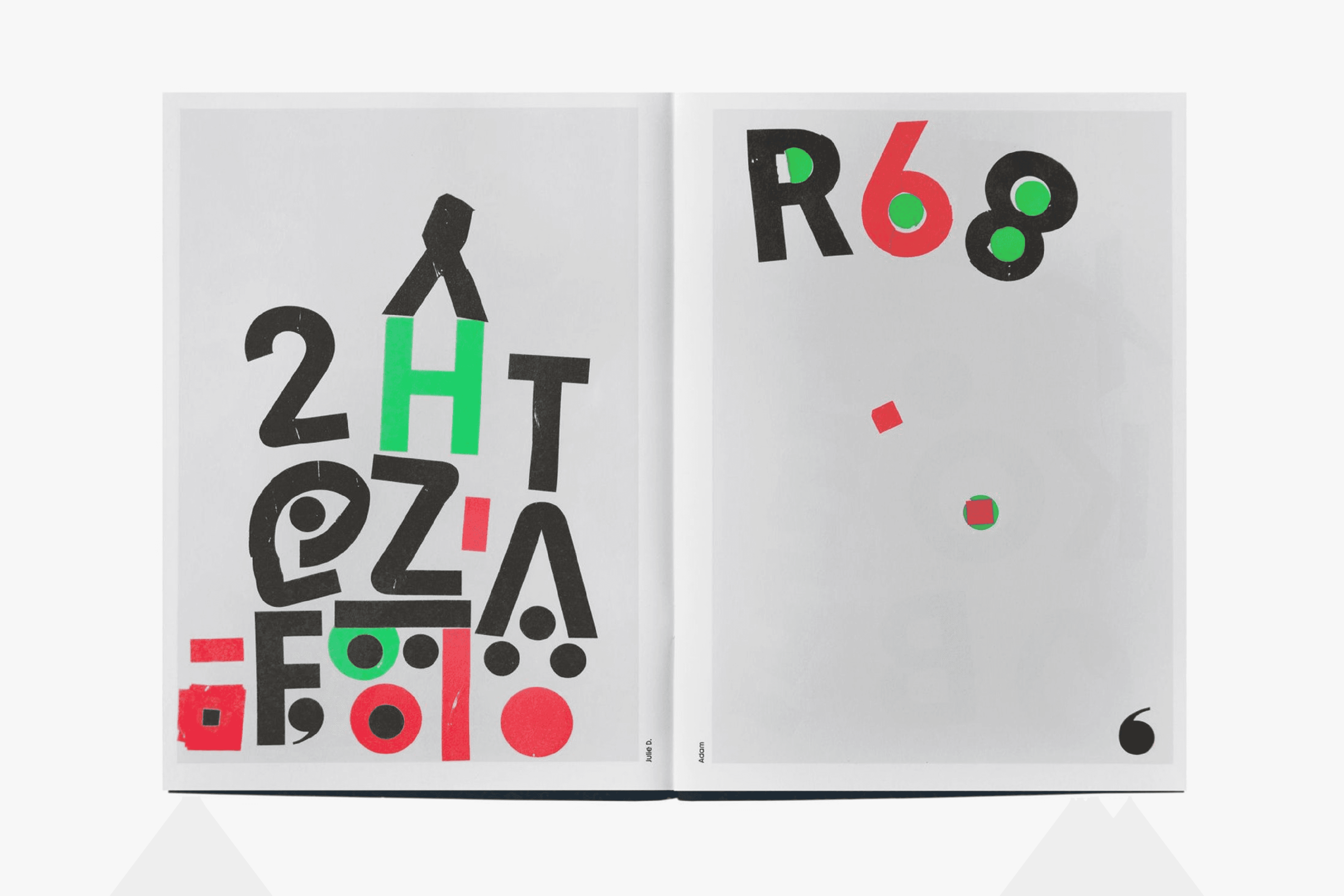 Youth Specimen, 2018. 210 &times; 297 mm, offset print, 2 colours, edition of 200, designed by Michal Landa